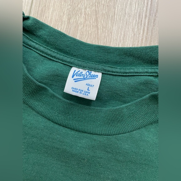 Vintage Mickey Mouse Disney made USA velva sheen cotton T nice condition L - Picture 3 of 3